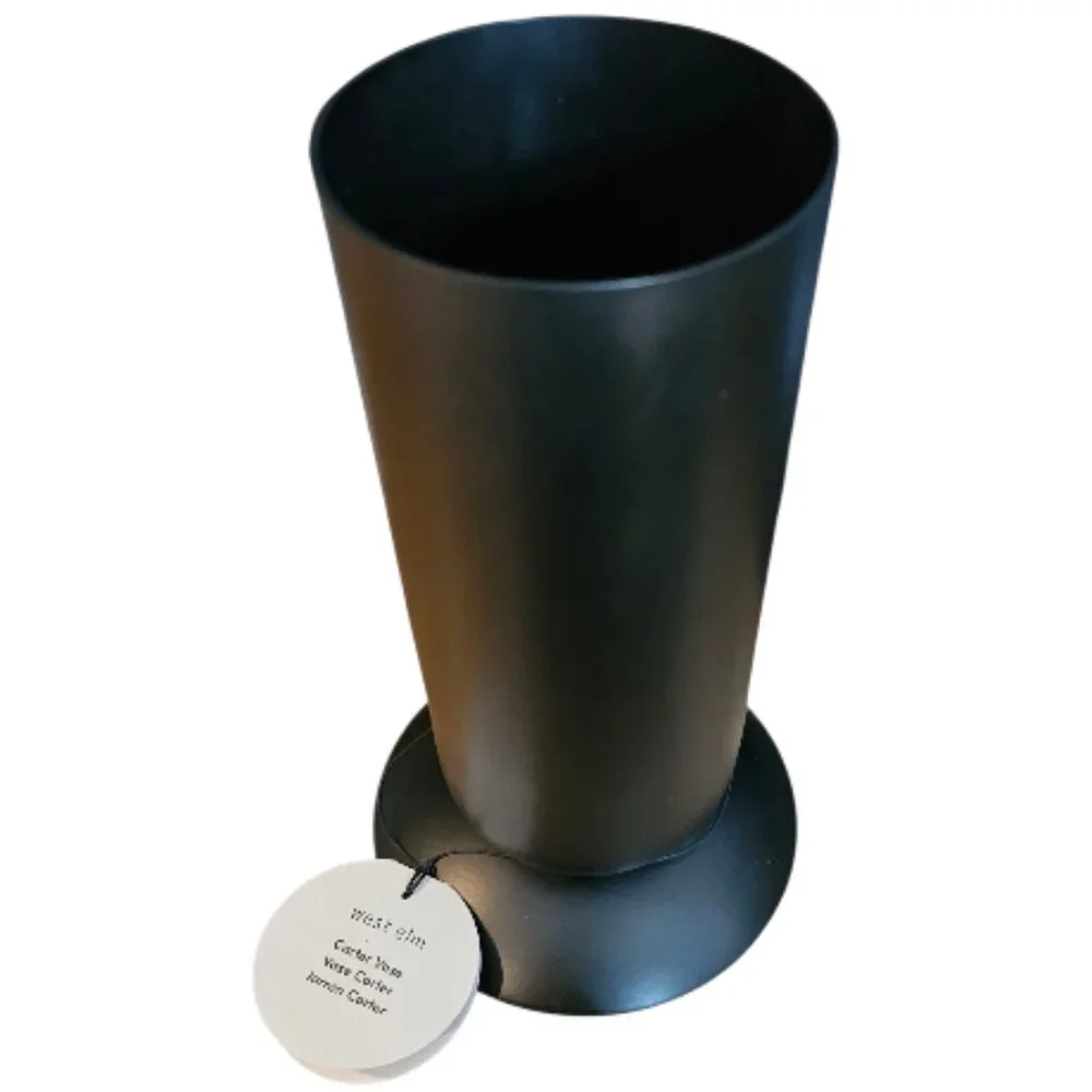 West Elm - Carter Oil Rubbed Bronze Medium Metal Vase, NIB